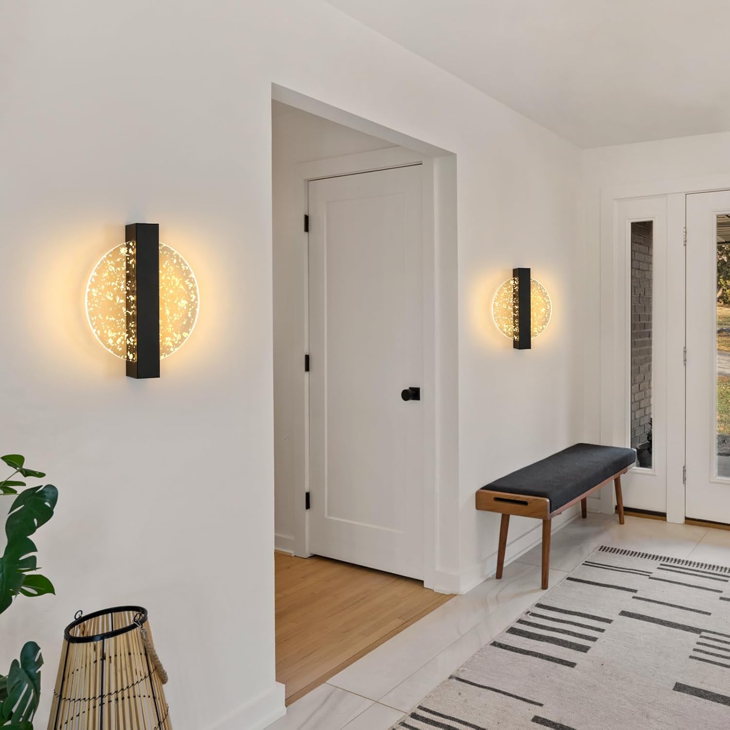 Applique murale LED intérieure dorée │ PODIKA